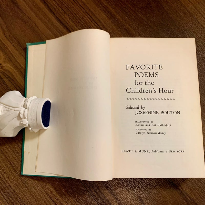 Favorite Poems for the Children’s Hour