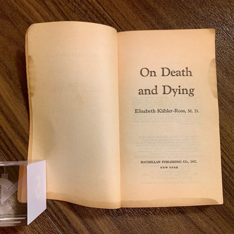 On Death and Dying