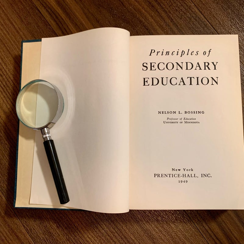 Principles of Secondary Education 