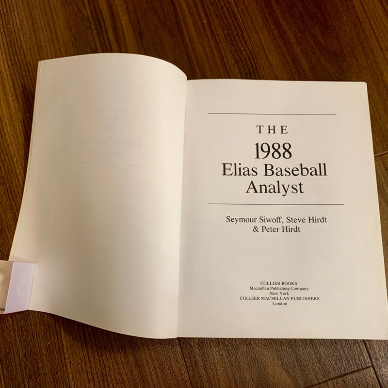 The Elias Baseball Analyst, 1988
