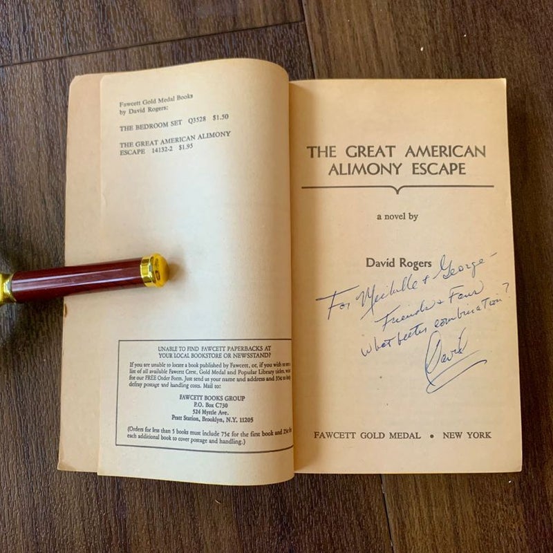 SIGNED—The Great American Alimony Escape