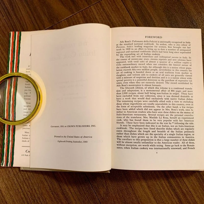 The Talisman Italian Cook Book