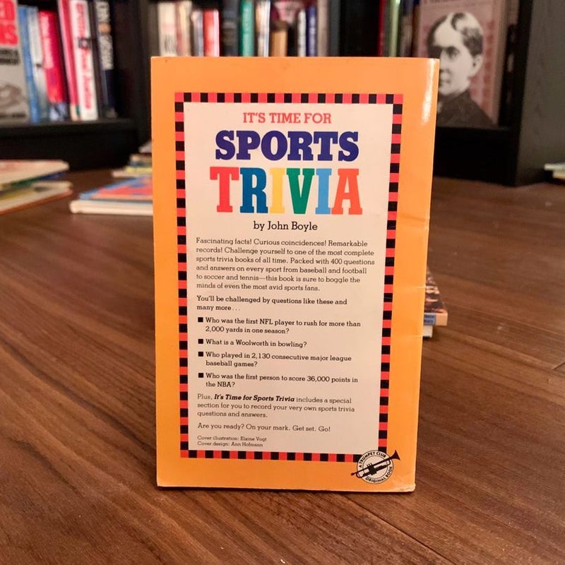 It’s Time For Sports Trivia