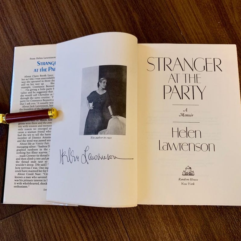 SIGNED—Stranger at the Party