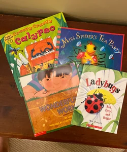 Set of 4 Children’s Bug Books 