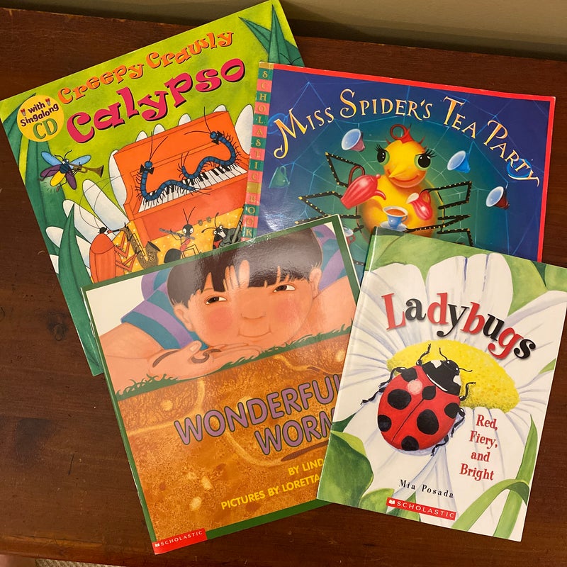 Set of 4 Children’s Bug Books 