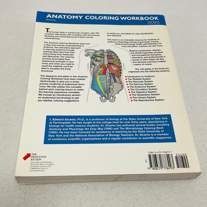 Anatomy Coloring Workbook