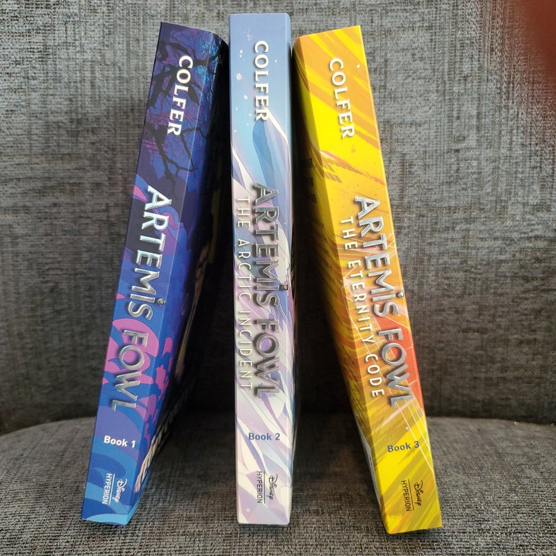 Lot 3 Artemis Fowl Series Books Set Eoin Colfer Hardcover Dustjacket Files  First