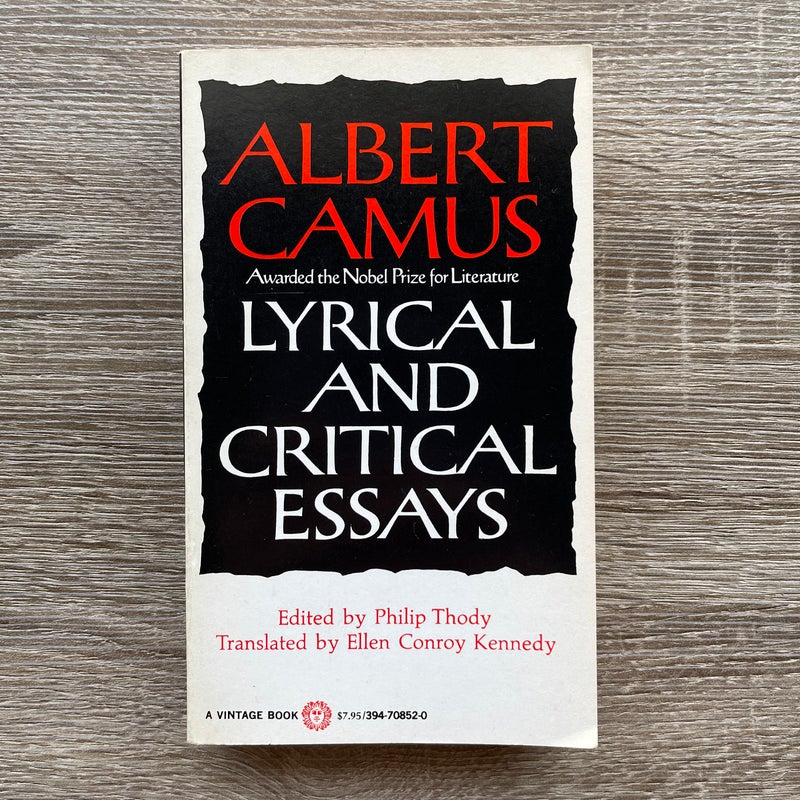 Lyrical and Critical Essays