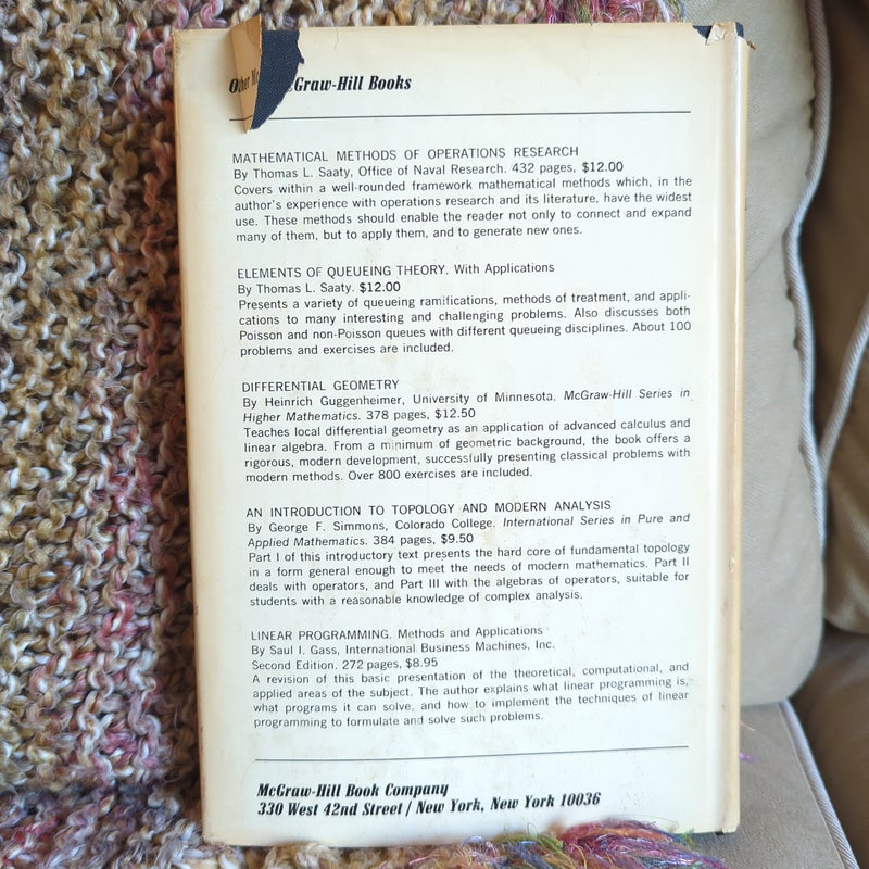 Nonlinear Mathematics by Thomas L. Saaty and Joseph Bram 