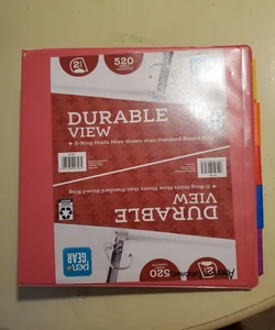 2" DURABLE VIEW D- RING BINDER