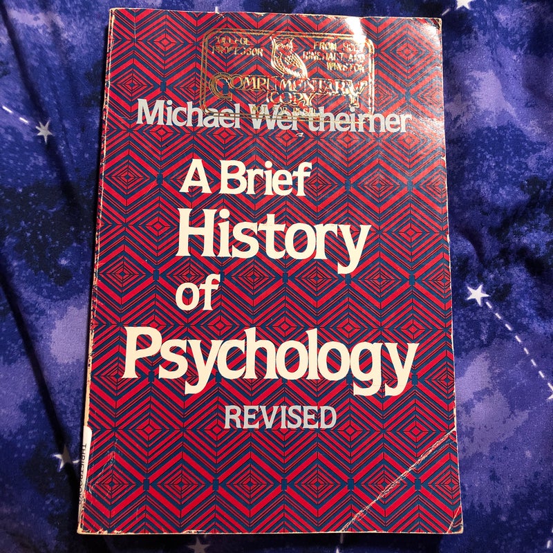 A Brief History of Psychology