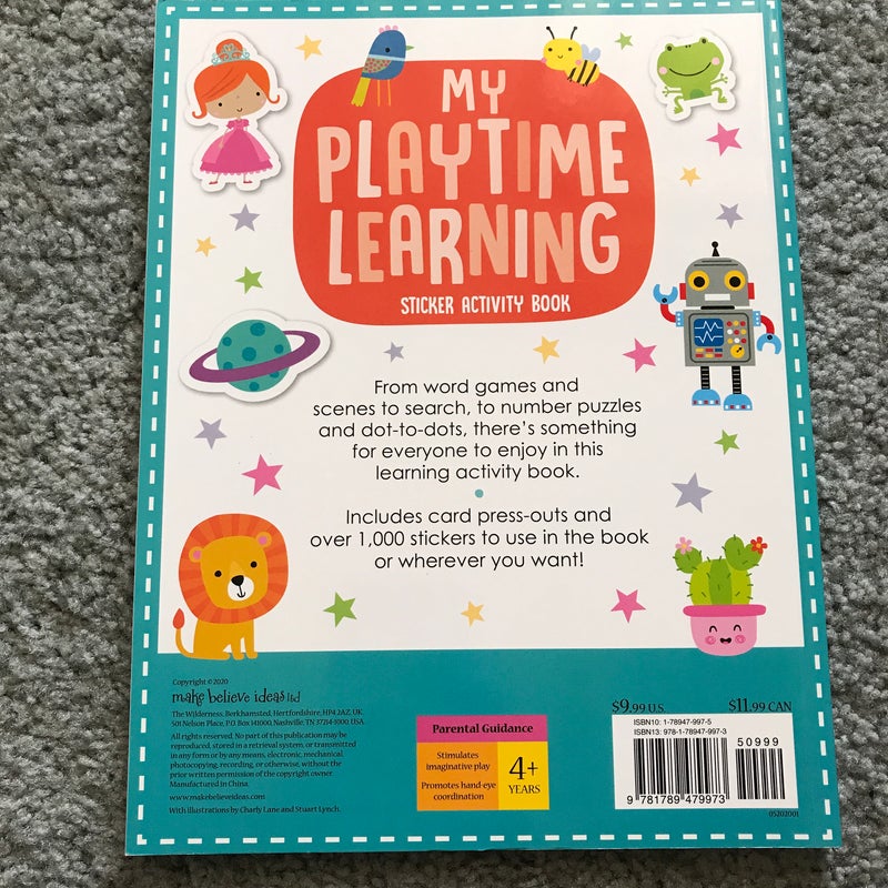 My Playtime Learning Sticker Activity Book