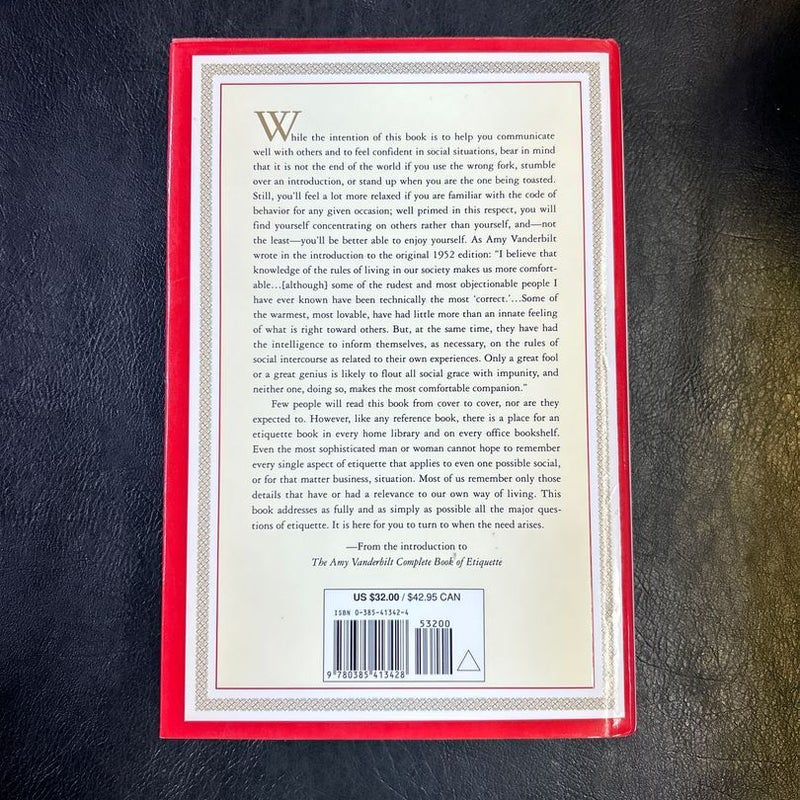 The Amy Vanderbilt Complete Book of Etiquette
