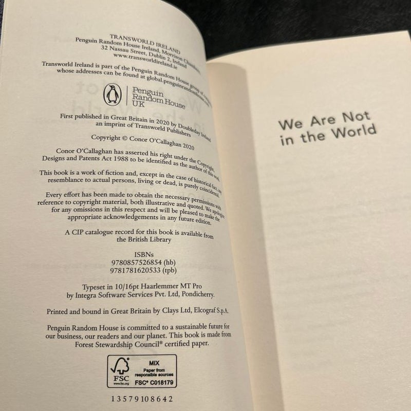We Are Not in the World