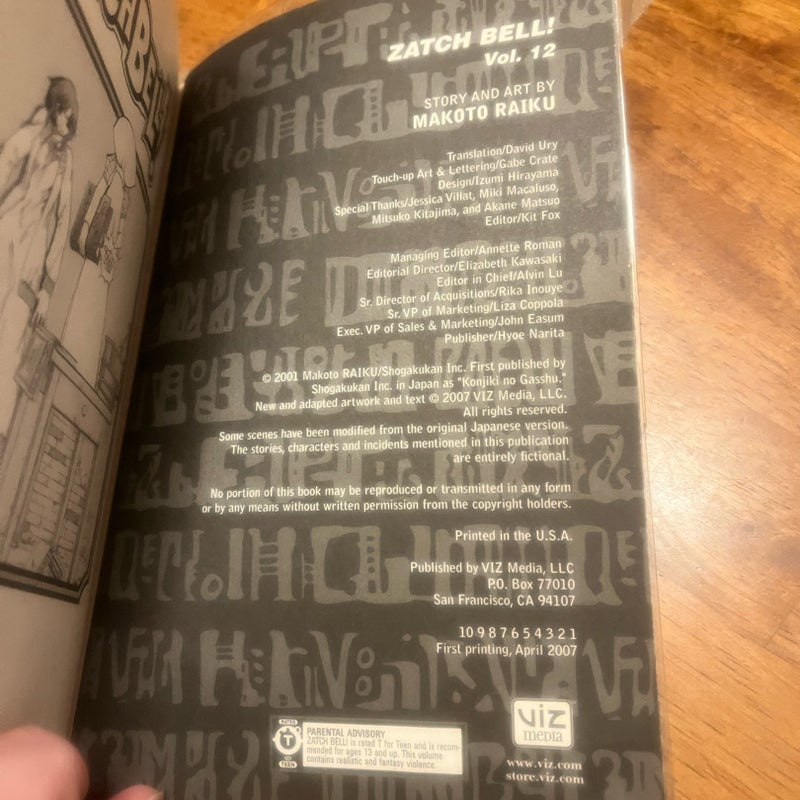 ZatchBell! Volume 12