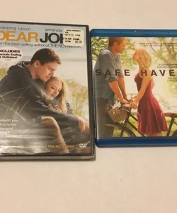 Dear John and Safe Haven Dvd and Blu Ray