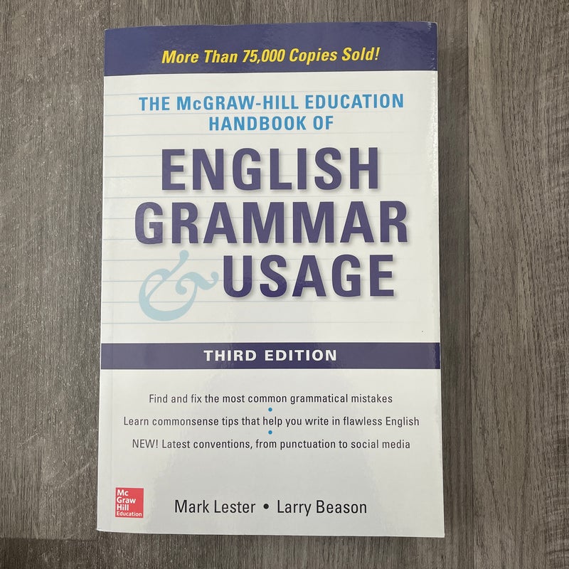 McGraw-Hill Education Handbook of English Grammar & Usage