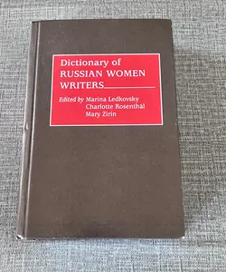 Dictionary of Russian Women Writers