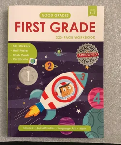 FIRST GRADE: Educational 320-Page Workbook 