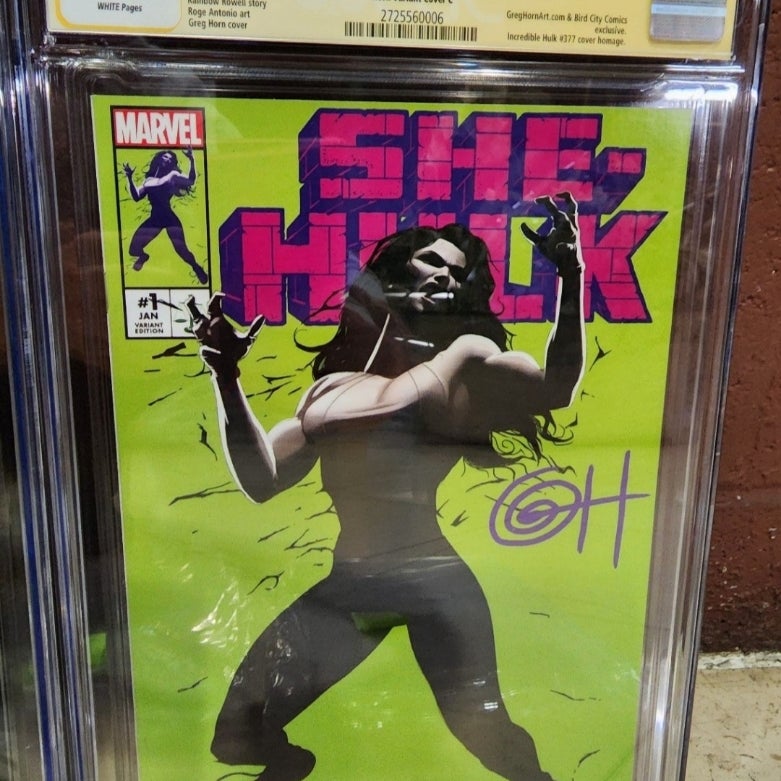 Marvel Avengers She Hulk 1 CGC 9.8 SS 2022 Set of 3 LTD