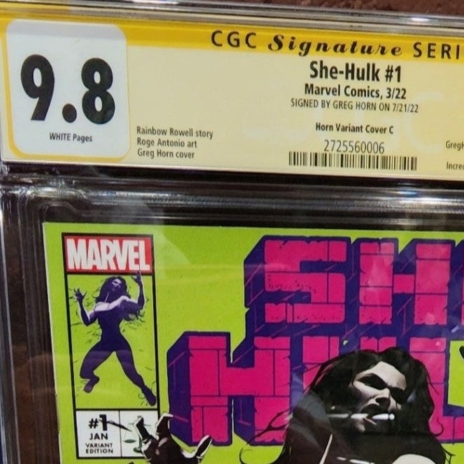 Marvel Avengers She Hulk 1 CGC 9.8 SS 2022 Set of 3 LTD