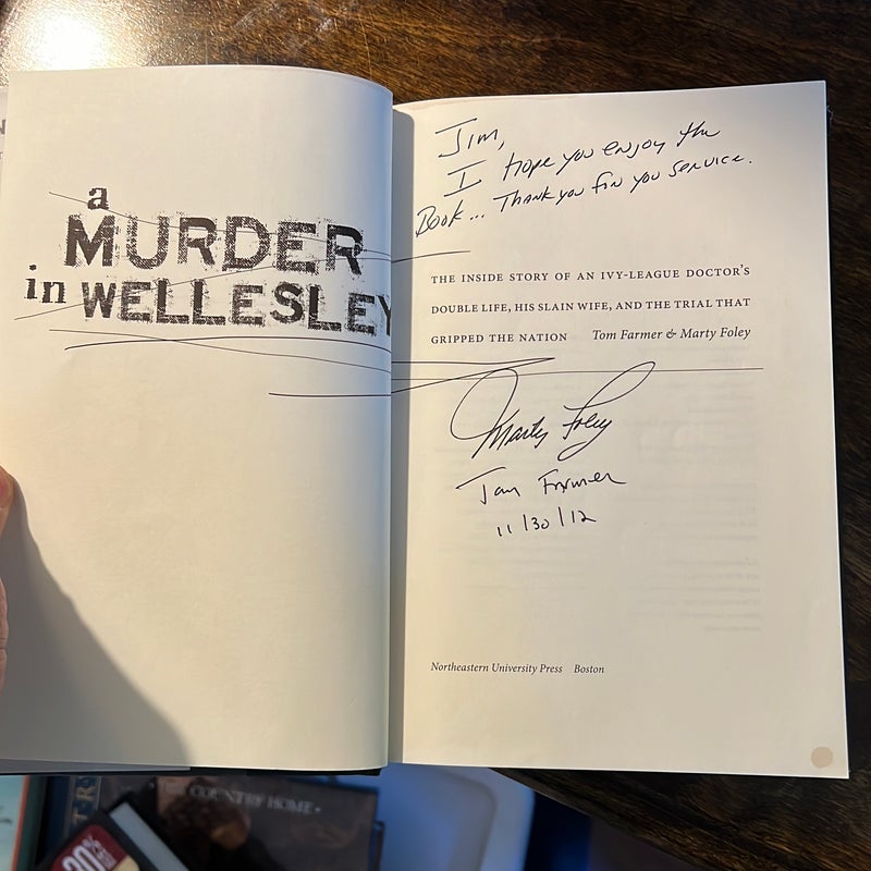 A Murder in Wellesley - Signed Copy