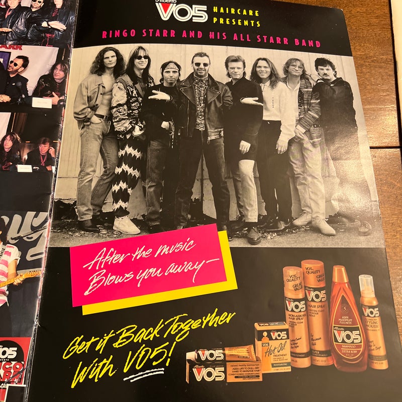 RINGO STARR And His All Star Band 1989 TOUR BOOK Program