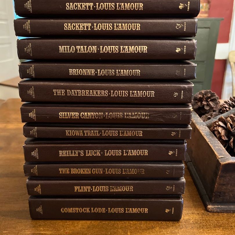 THE LOUIS L'AMOUR COLLECTION Western Fiction Hardcover Leatherette Bantam  Books