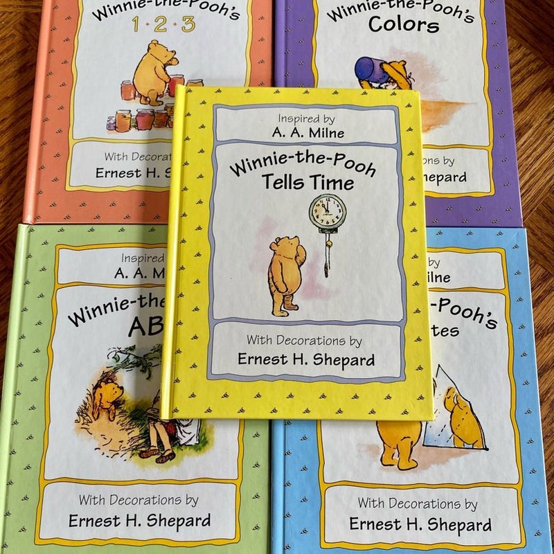 Vintage 2000 Winnie The Pooh’s 5 Board Book Collection