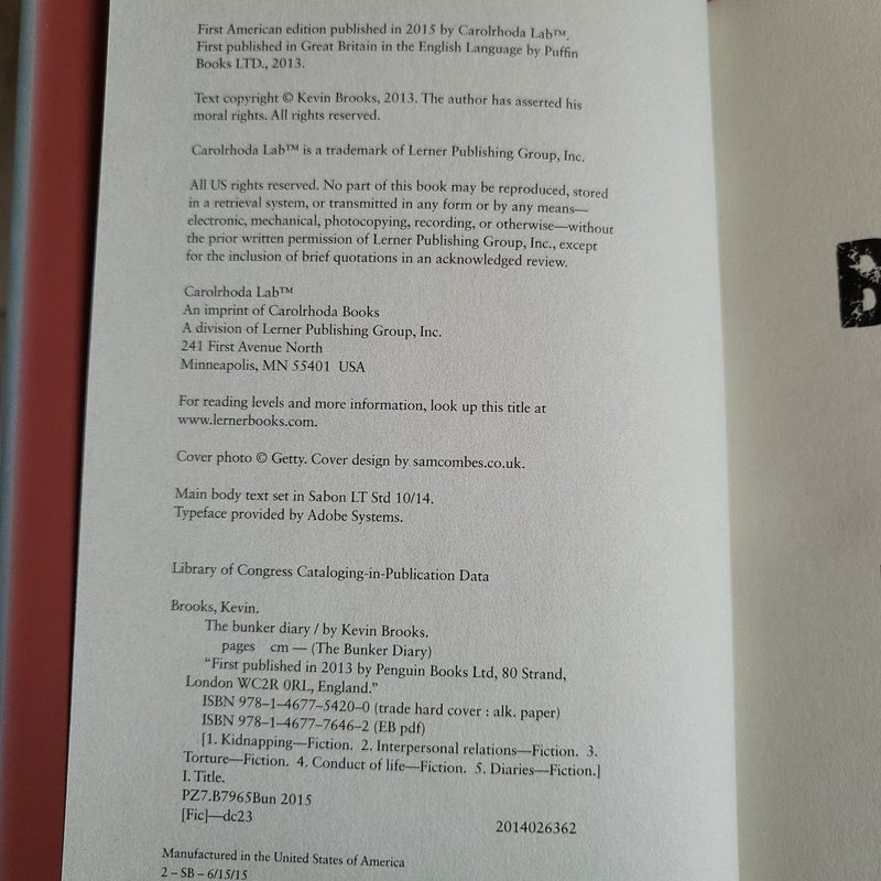The Bunker Diary