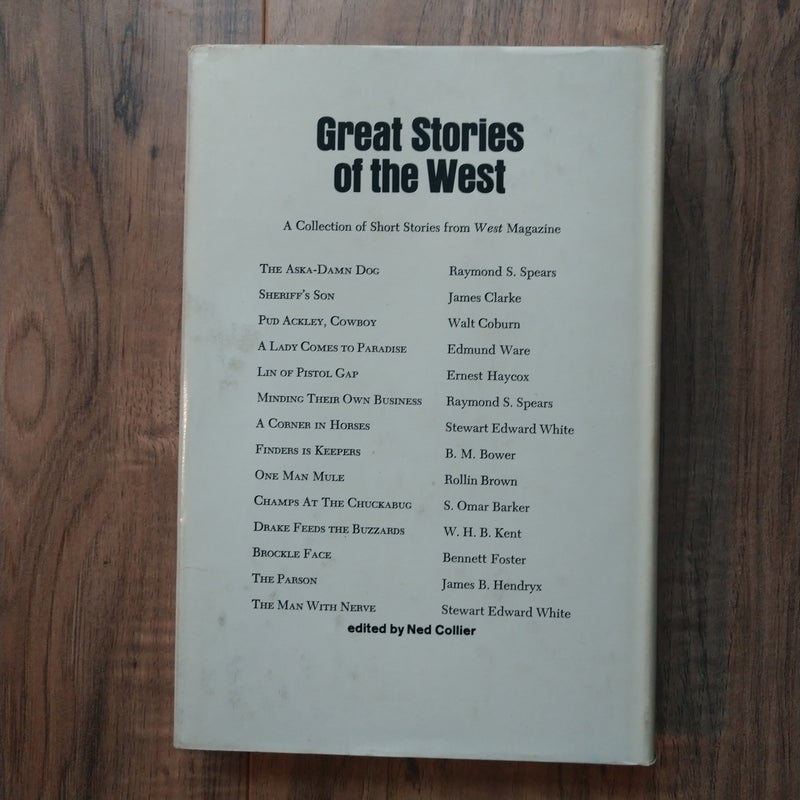 Great Stories of the West edited by Ned Collier 