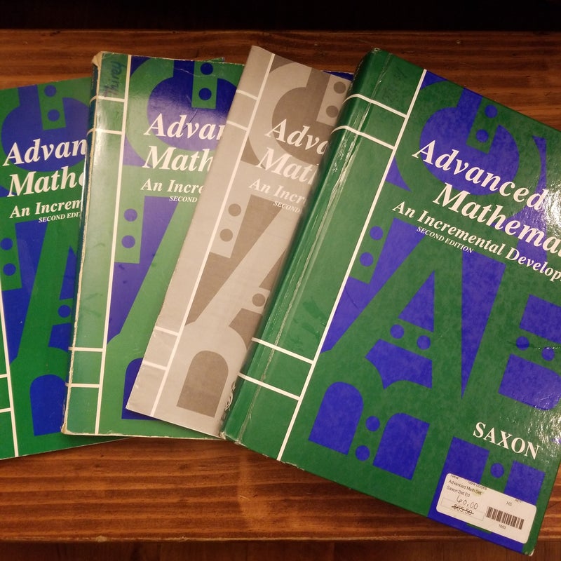 Advanced Math Test Forms/home study packet/solutions manual/and textbook
