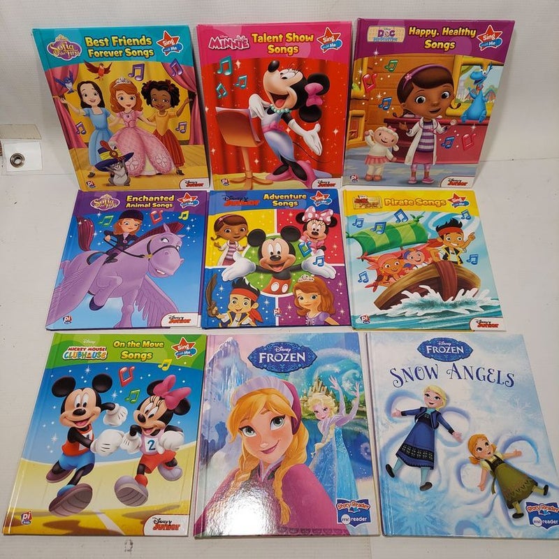 Lot of Disney Sing With Me / Story Reader Books 