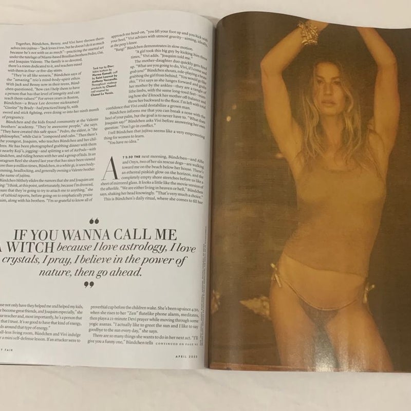 Vanity Fair Gisele “The SuperModel” Issue April 2023 Magazine