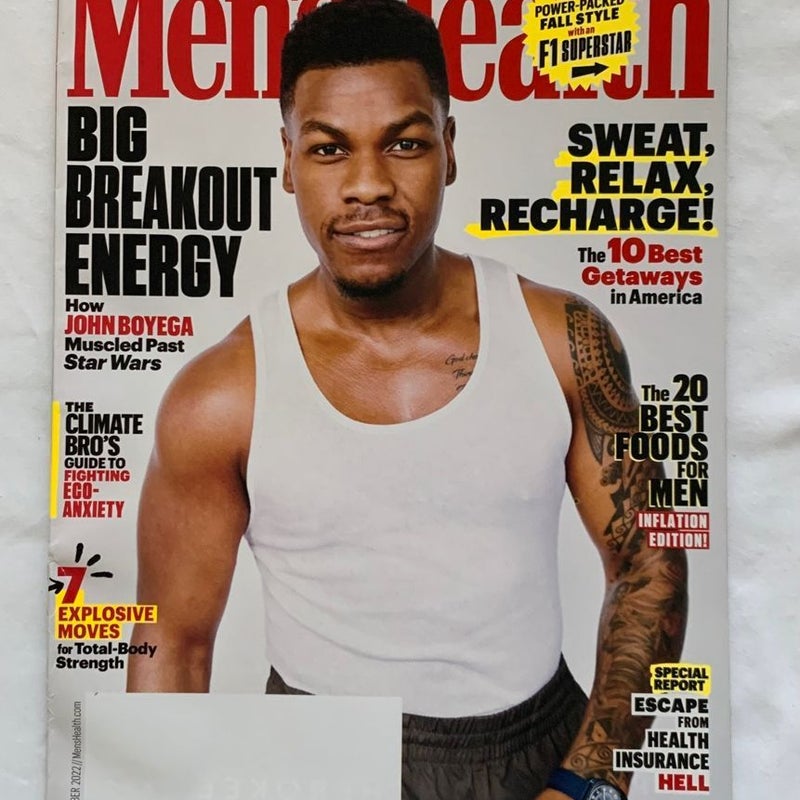 Men's Health John Boyega “How Muscled Past Star Wars” Issue Sept