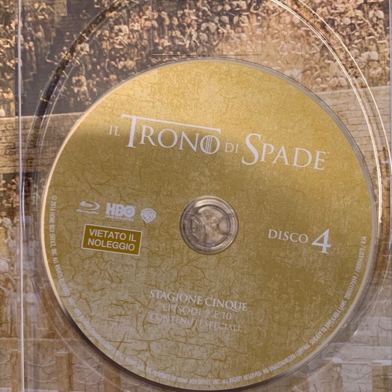  il trono di spade - season 02 (5 dvd) box set dvd