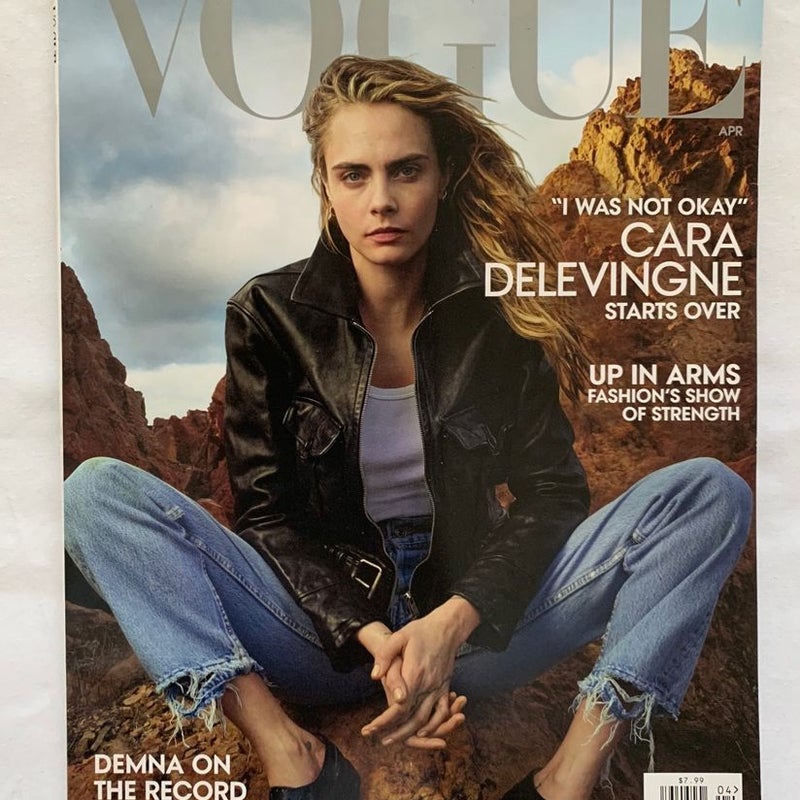 Vogue Cara Delevingne “I Was Not Ok Starts Over” Issue April 2023 Magazine  Perfume Inserts CoCo Chanel FlowerBomb Viktor & Rolf Dylan Purple Versace K