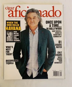 Cigar Aficionado Kirk Rusell “Once Upon a Time” Issue August 2019 Magazine