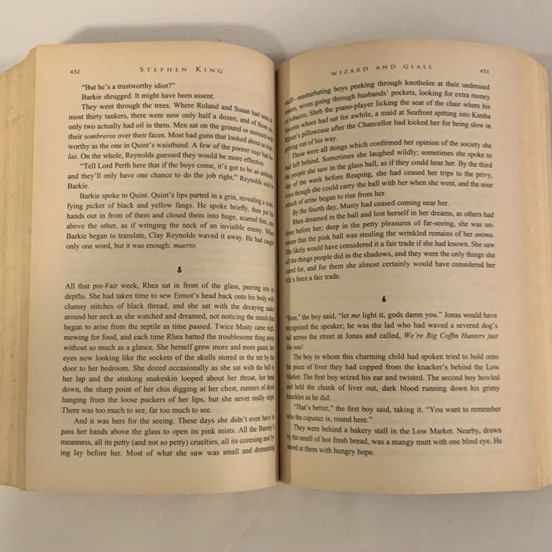 Stephen King The Dark Tower IV Wizard And Glass Book 