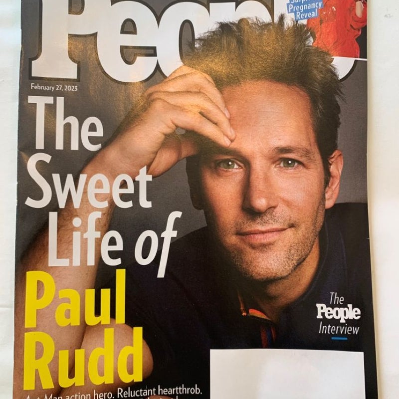 People “The Sweet Life of Paul Rudd” Issue plus Rihanna Surprise Pregnancy February 2023 Magazine 
