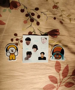 BTS Stickers (Jimin and Chimmy)