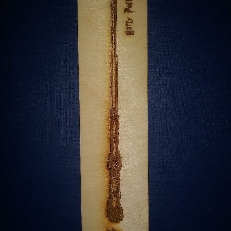 Harry Potter (Wand) Wooden Bookmark