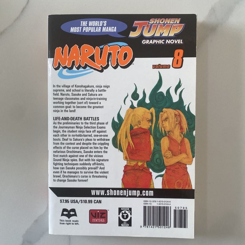Naruto, Vol. 1, Vol. 3, Vol. 5, Vol. 7, & Vol. 8