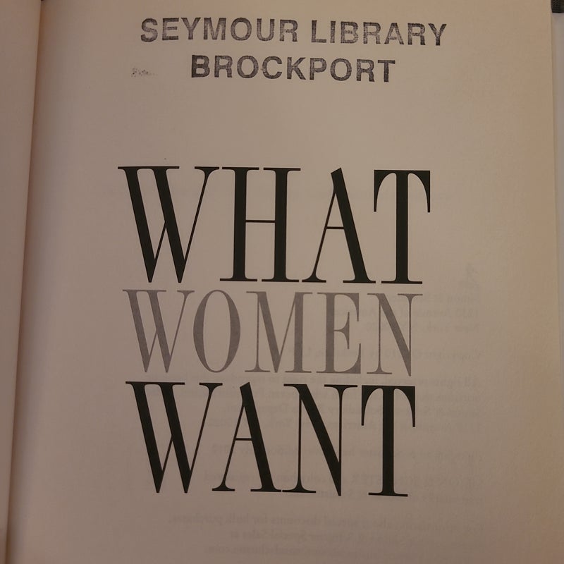 What Women Want