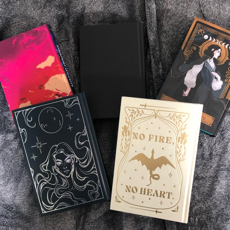 LOT OF FIVE bookish box and fairyloot exclusive books 