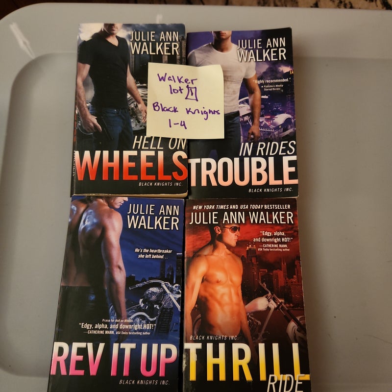 Walker LOT #1/ In Rides Trouble, Rev it Up, Thrill Ride and Hell on Wheels