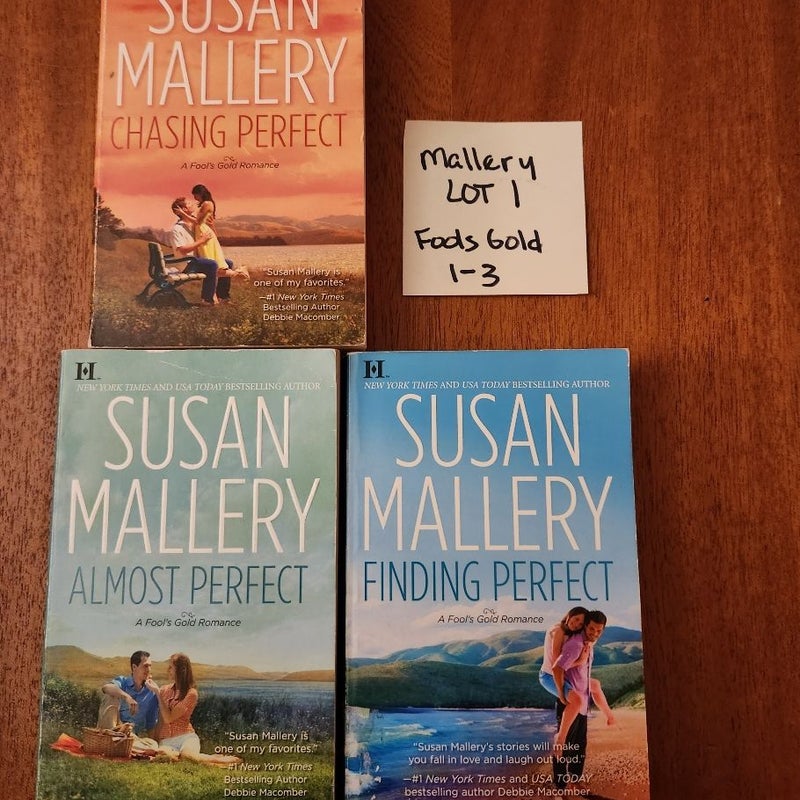 Susan Mallery LOT #1/ Chasing Perfect, Almost Perfect and Finding Perfect