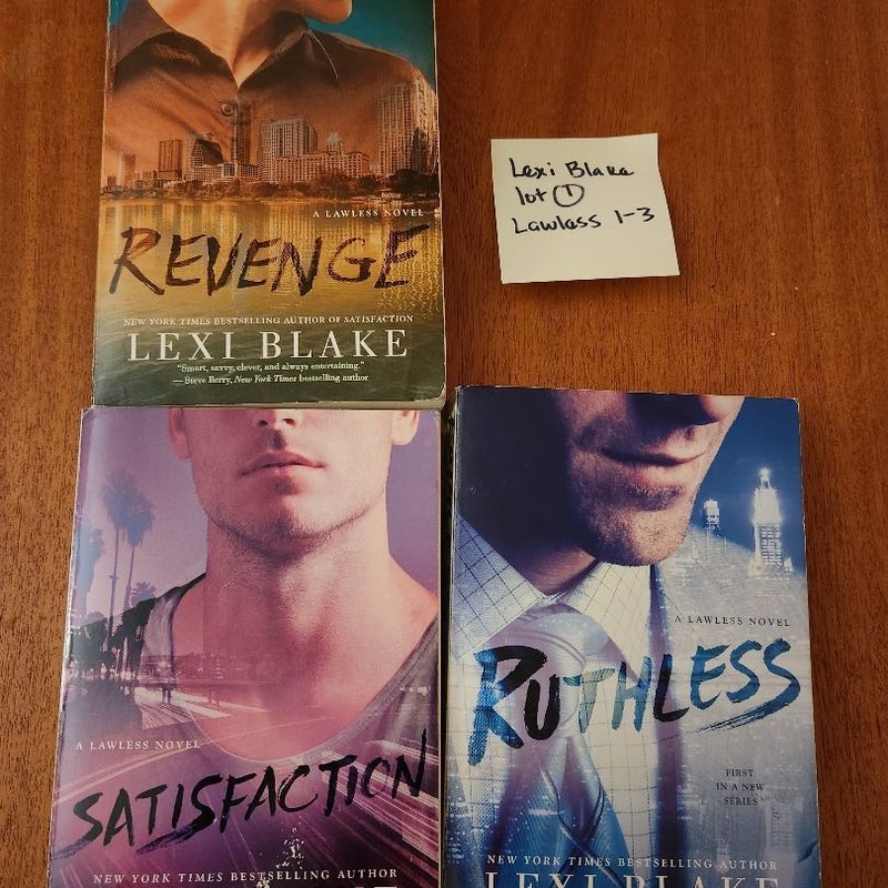 Lexi Blake LOT/ Ruthless, Satisfaction & Revenge 