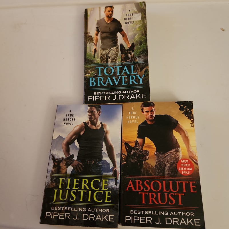 LOT of 3/ Fierce Justice, Absolute Trust,  Total Bravery